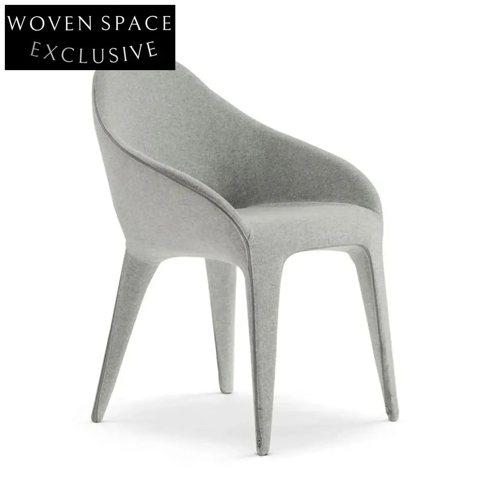 Elegant Nordic Solid Wood Italian Dining Chair with Octagonal Backrest