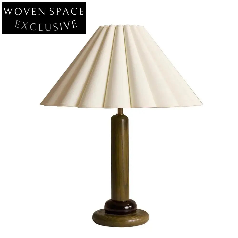 Elegant Nordic Solid Wood LED Table Lamp for Bedroom, Reading, and Home Decor