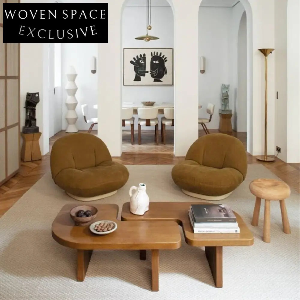 Elegant Nordic Solid Wood Living Room Coffee Table High-End Design Tea Table