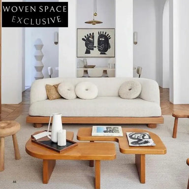 Elegant Nordic Solid Wood Living Room Coffee Table High-End Design Tea Table