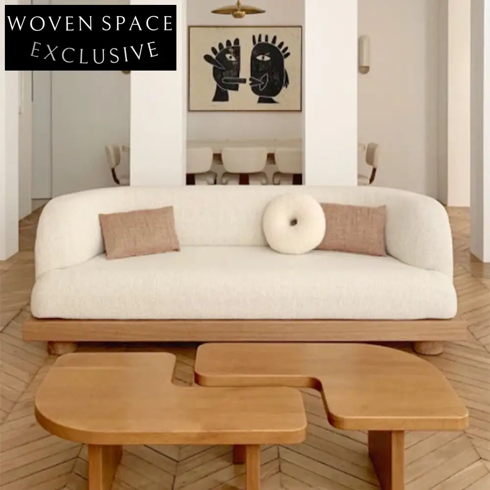Elegant Nordic Solid Wood Living Room Coffee Table High-End Design Tea Table