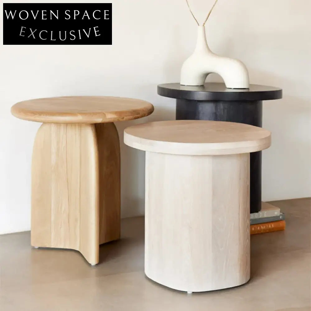 Elegant Nordic Solid Wood Round Coffee Table for Living Room Corner Decor