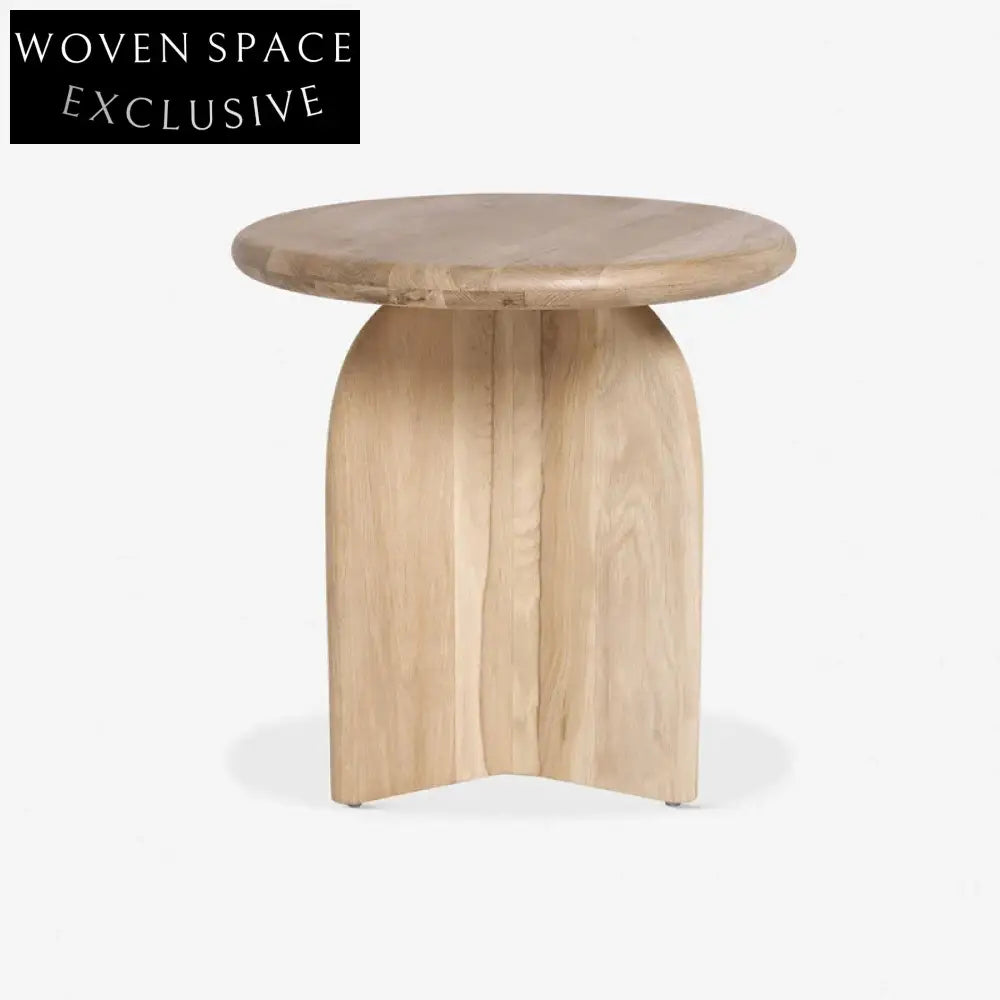 Elegant Nordic Solid Wood Round Coffee Table for Living Room Corner Decor