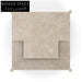 Elegant Nordic Square Travertine Stone Coffee Table for Modern Living Rooms