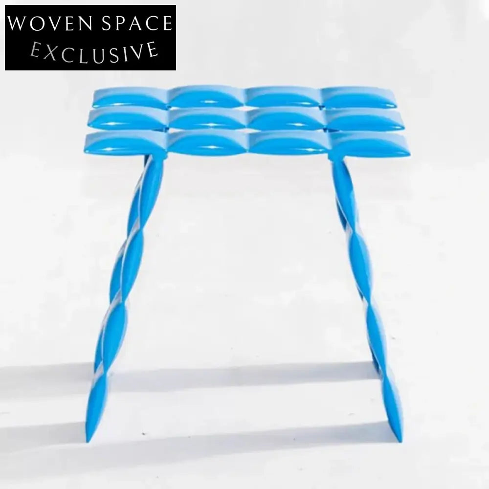 Elegant Nordic Stainless Steel Frame Green Velvet Ottoman Stool