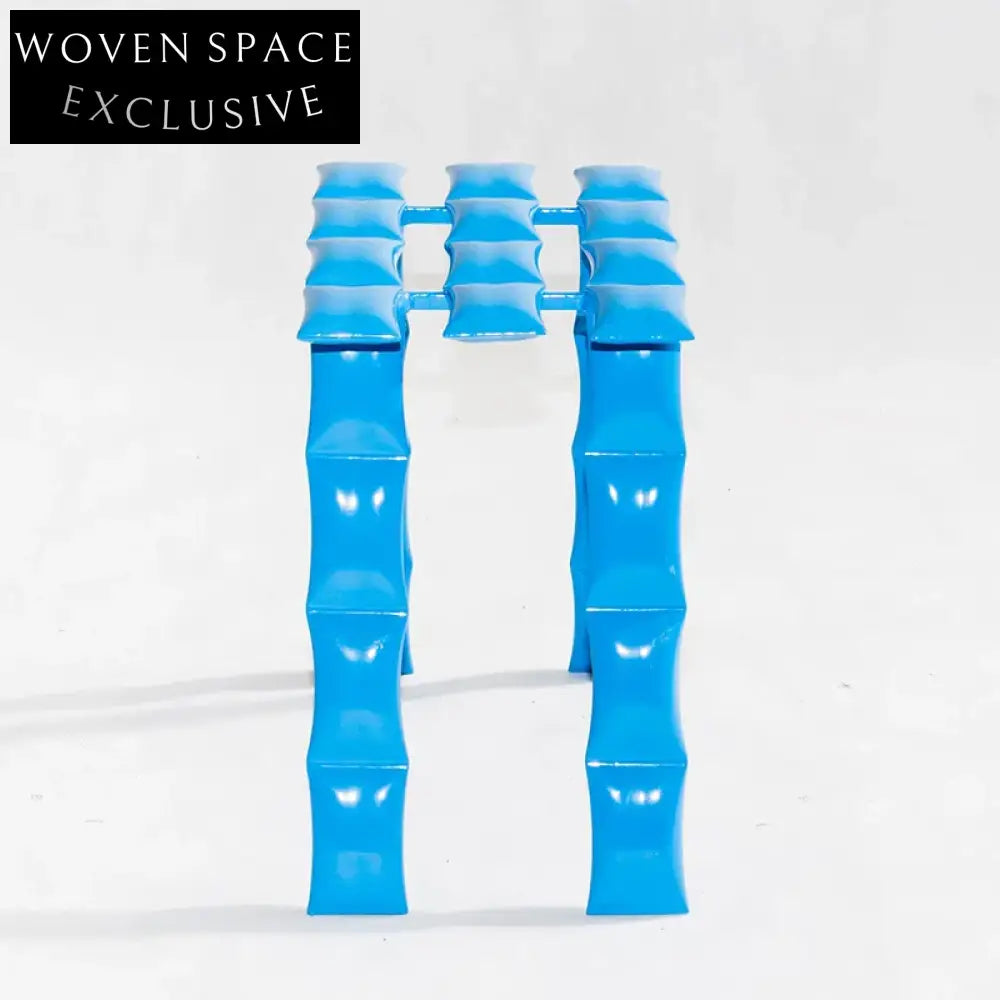 Elegant Nordic Stainless Steel Frame Green Velvet Ottoman Stool