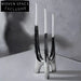 Elegant Nordic Stainless Steel Tall Decorative Stand Candle Holder