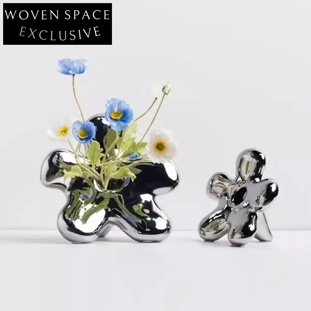 Elegant Nordic Star Ceramic Art Decorative Vase for Modern Homes