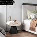 Elegant Nordic Style Wood Bedroom Nightstand with Drawer, Durable Home Storage Cabinet