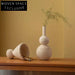 Elegant Nordic Travertine Gourd Shaped Entryway Table Top Art Decor