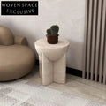 Elegant Nordic Travertine Round Stone Coffee Table for Modern Living Rooms