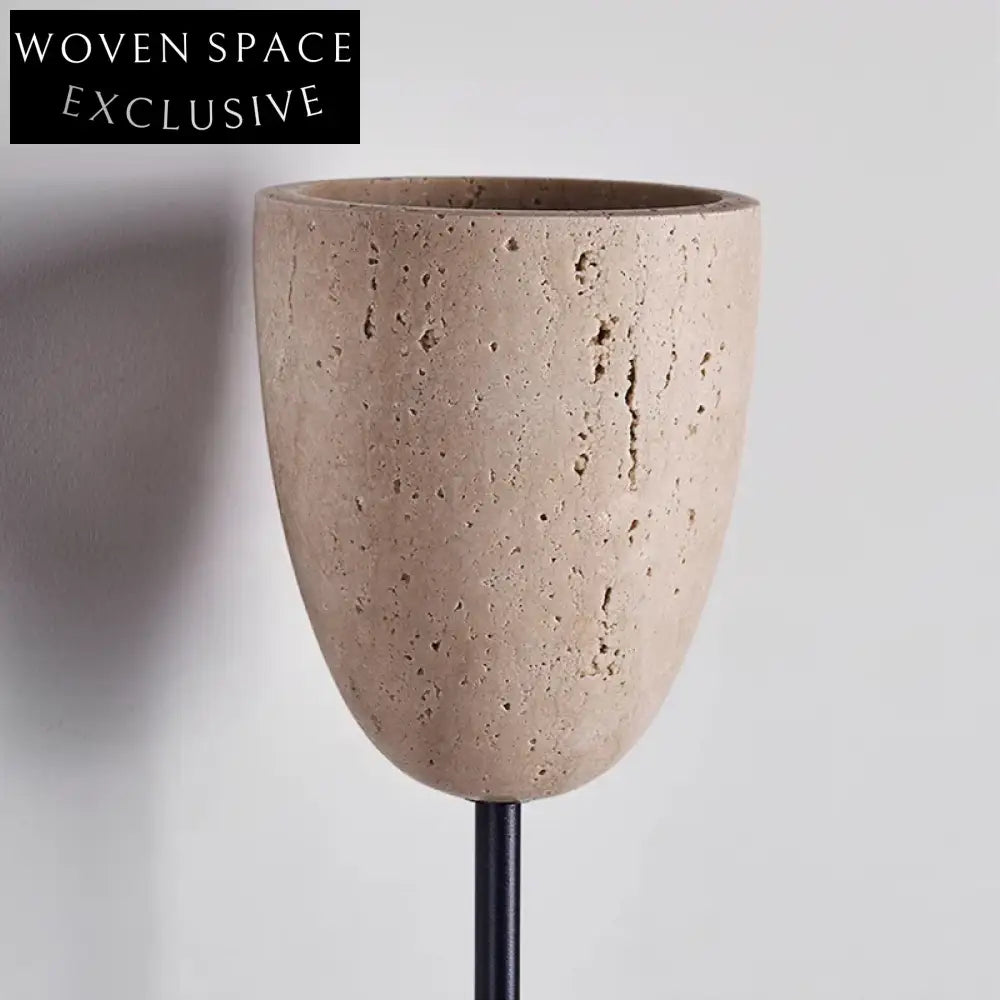 Elegant Nordic Travertine Standing Wall Lamp Modern Home Decor Light Fixture