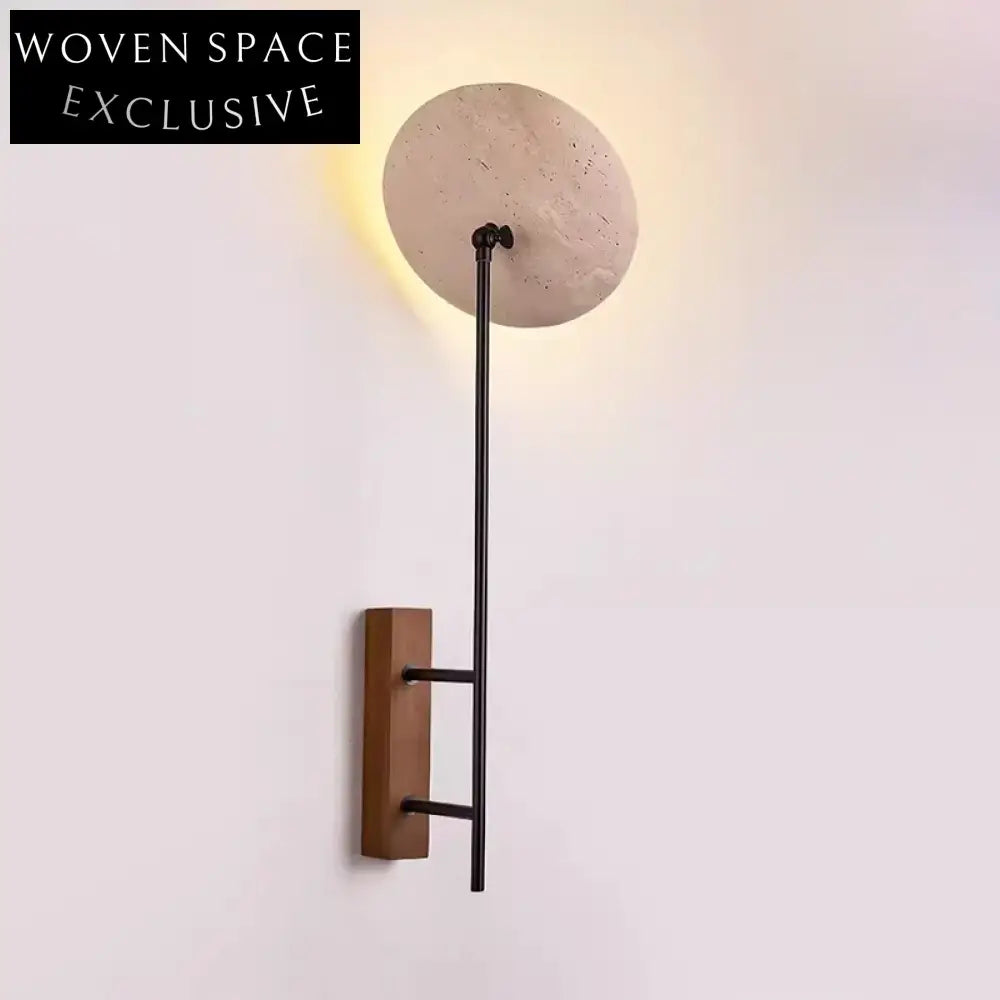 Elegant Nordic Travertine Standing Wall Lamp Modern Home Decor Light Fixture