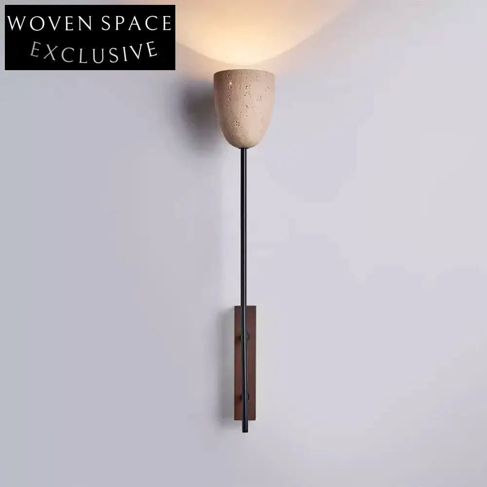 Elegant Nordic Travertine Standing Wall Lamp Modern Home Decor Light Fixture