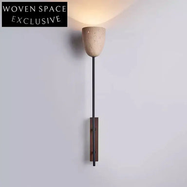 Elegant Nordic Travertine Standing Wall Lamp Modern Home Decor Light Fixture