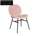 Elegant Nordic Velvet Round Back Dining Chair with Golden Metal Frame