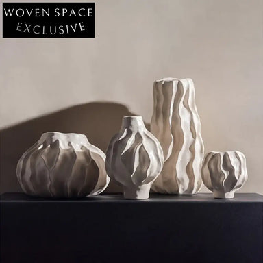 Elegant Nordic White Ceramic Flower Vase for Modern Home Decor Accents