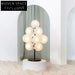 Elegant Nordic White Glass Grape Design Floor Lamp for Modern Living Rooms