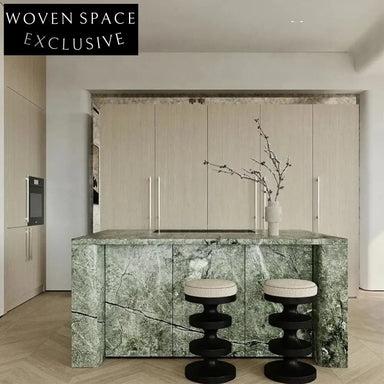 Elegant Nordic Wooden Frame Ottoman Stool for Modern Apartment Lobby