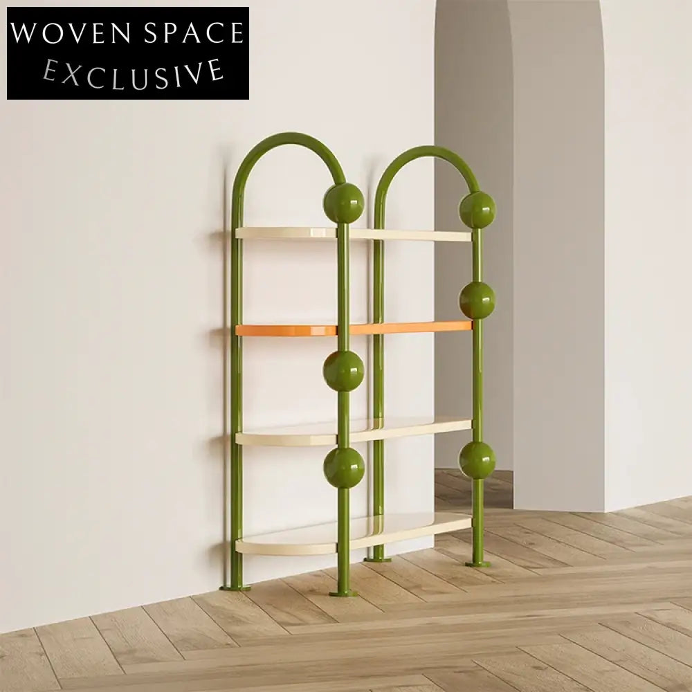 Elegant Nordic Wooden Storage Cabinet with Metal Legs, Multi-Layered for Home