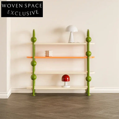 Elegant Nordic Wooden Storage Cabinet with Metal Legs, Multi-Layered for Home