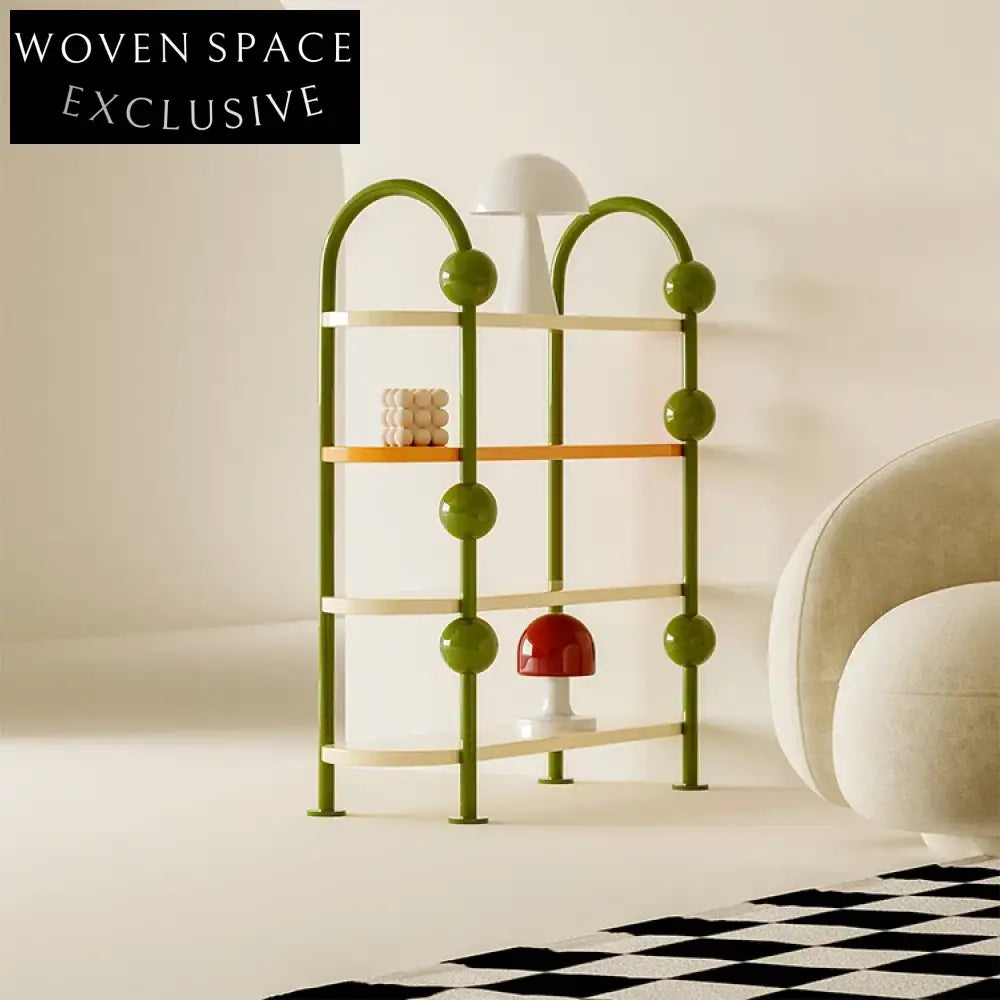 Elegant Nordic Wooden Storage Cabinet with Metal Legs, Multi-Layered for Home