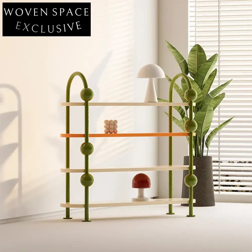 Elegant Nordic Wooden Storage Cabinet with Metal Legs, Multi-Layered for Home