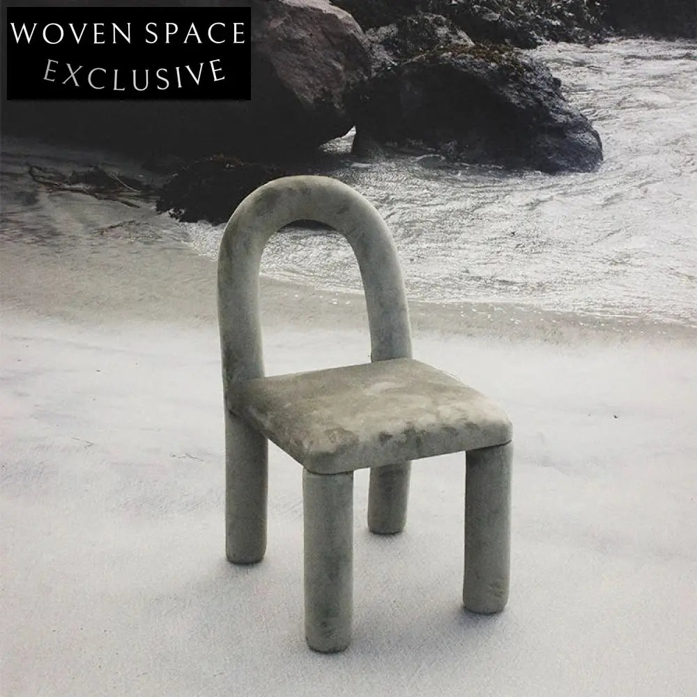 Elegant Oak Wood Frame Fabric Upholstered Dining Chair for Modern Spaces