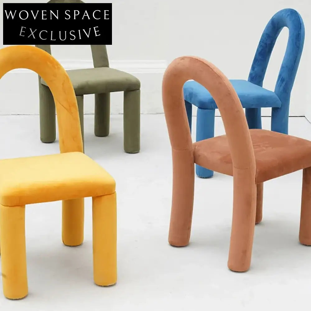 Elegant Oak Wood Frame Fabric Upholstered Dining Chair for Modern Spaces