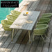 Elegant Outdoor Aluminum Rope Dining Chair for Patio, Garden, and Cafe