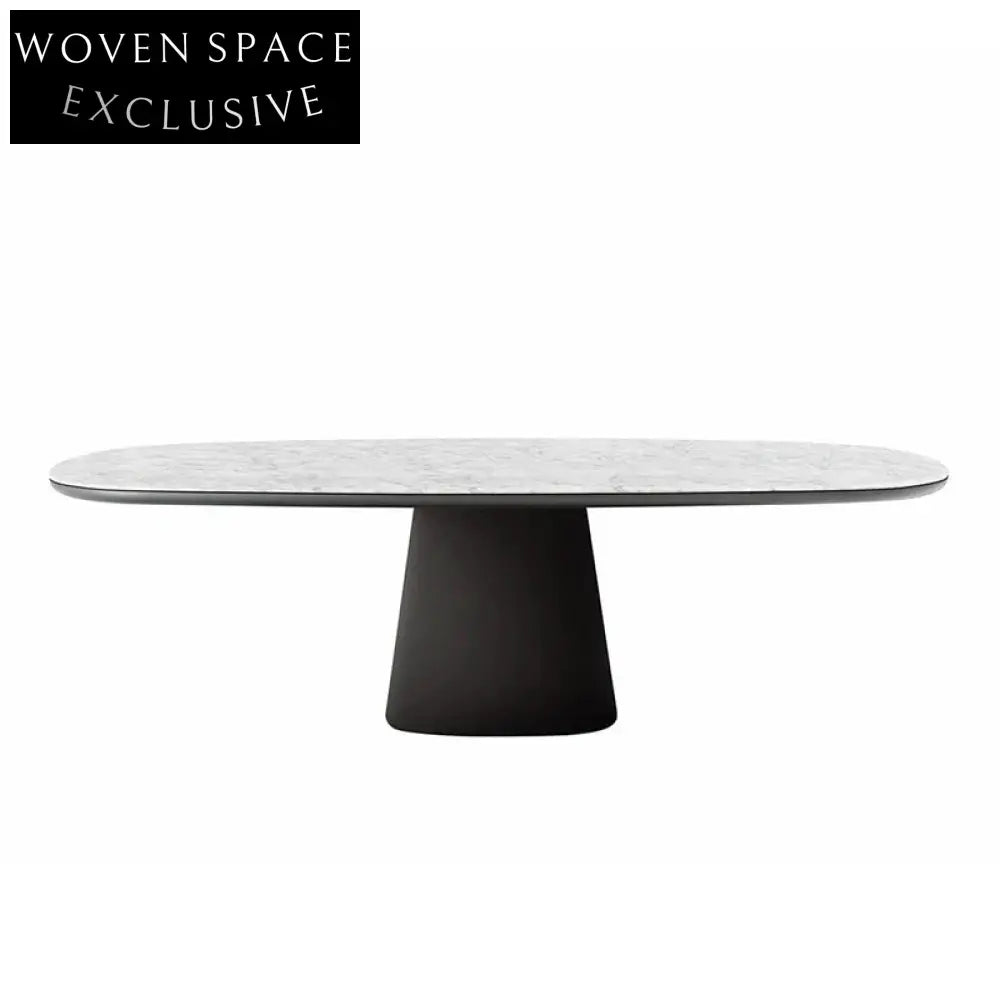 Elegant Oval Ash Wood 6-Seat Dining Table for Restaurants and Hotels