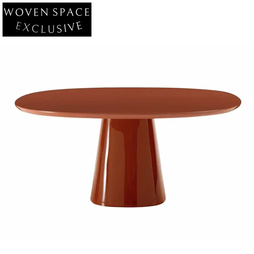 Elegant Oval Ash Wood 6-Seat Dining Table for Restaurants and Hotels