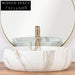 Elegant Oval Glossy Ceramic Countertop Wash Basin for Modern Bathrooms