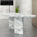 Elegant Oval Marble Dining Table for Modern Homes, Kitchens, and Restaurants