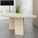 Elegant Oval Marble Dining Table for Modern Homes, Kitchens, and Restaurants