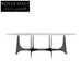 Elegant Oval Marble Top Stainless Steel Base Luxury 6-8 Seater Dining Table