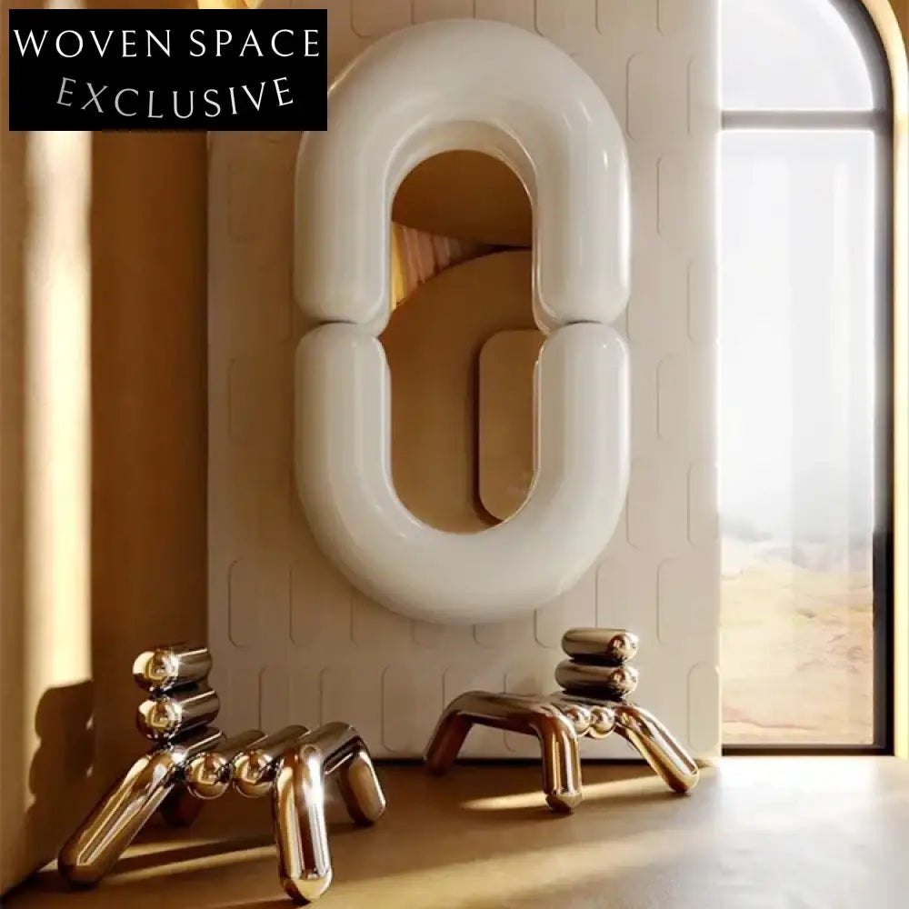 Elegant Oval Wall Mounted Bathroom Vanity Mirror for Modern Homes, Decorative Mirror