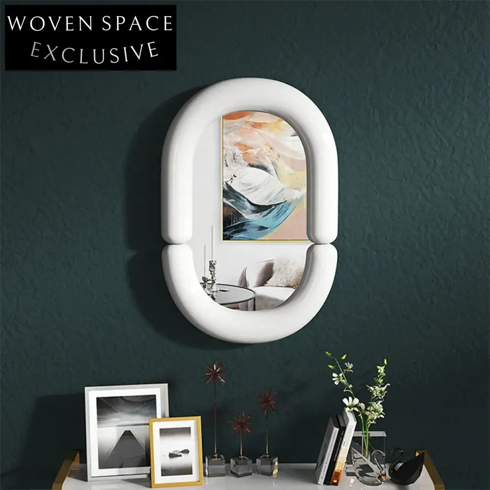 Elegant Oval Wall Mounted Bathroom Vanity Mirror for Modern Homes, Decorative Mirror