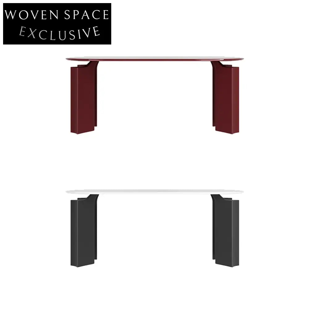 Elegant Oval White Solid Wood 4-Seat Modern Home Hotel Dining Table