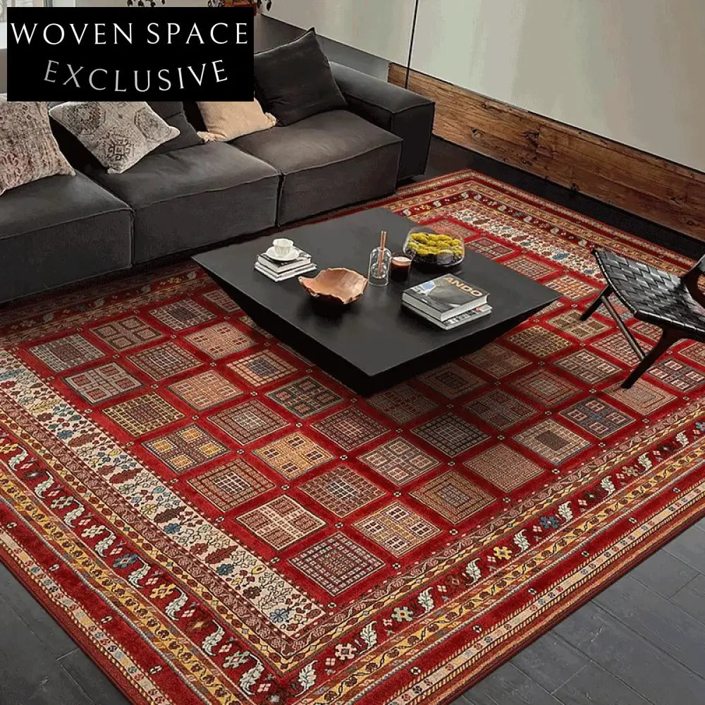 Elegant Persian Moroccan Inspired Machine Washable Area Rug for Living Room