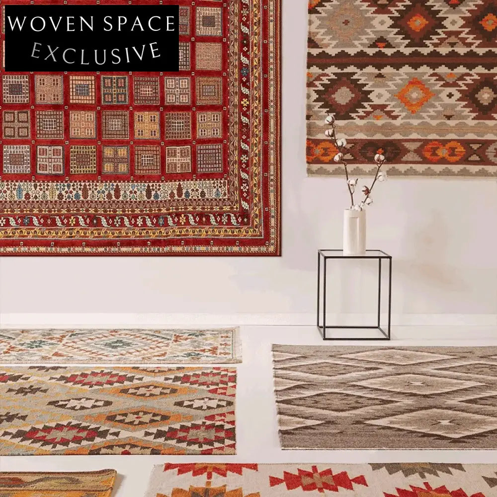 Elegant Persian Moroccan Inspired Machine Washable Area Rug for Living Room