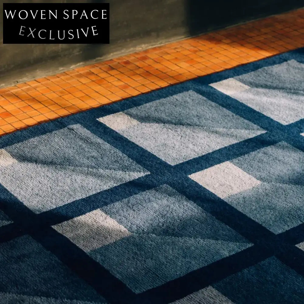 Elegant Persian-Style Hand-Tufted Modern Geometric Polyester Fiber Area Rug