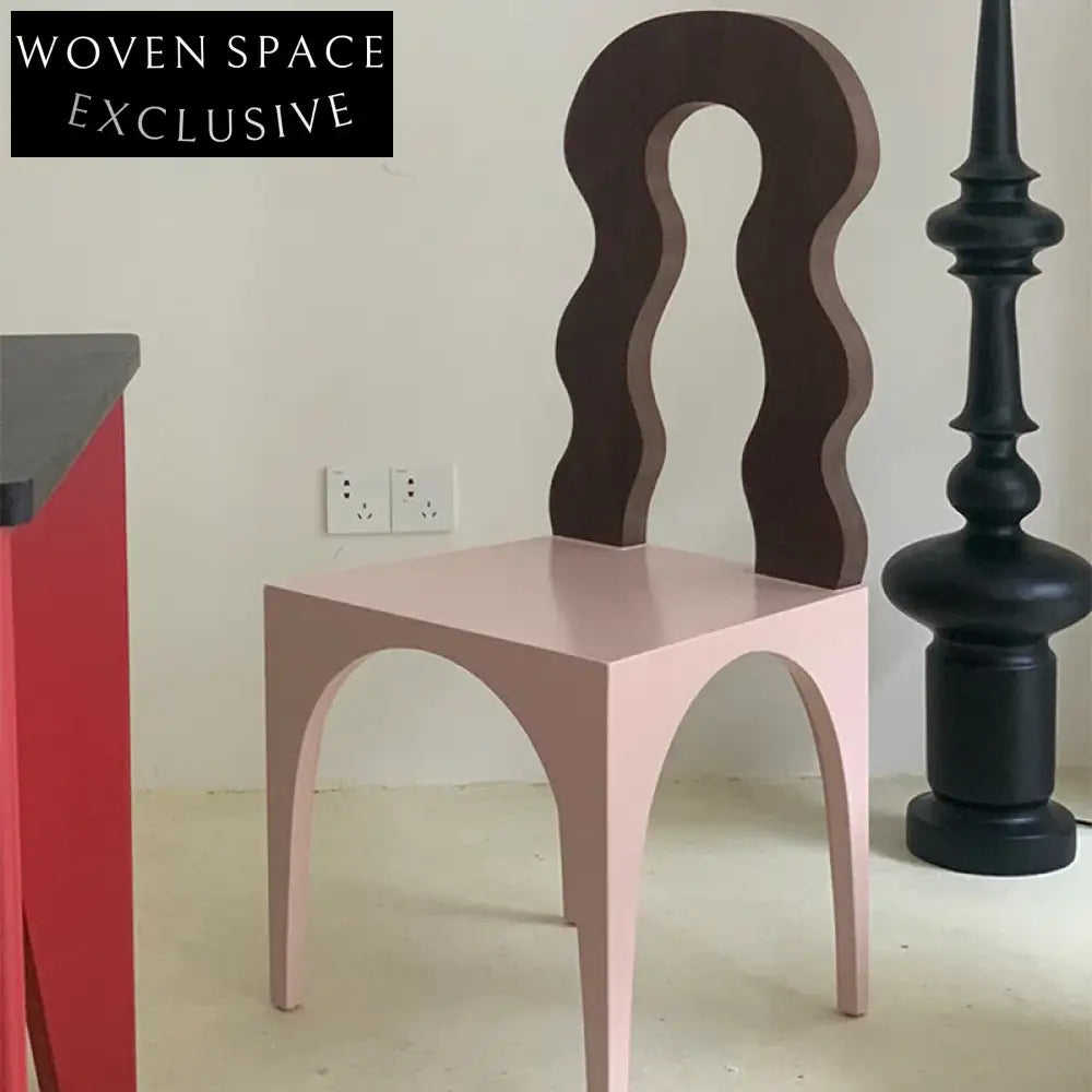 Elegant Plywood Wave Back Dining Chair for Restaurants & Home Luxury Seating