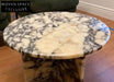 Elegant Round Marble Coffee Table with Calacatta Viola Stone Top