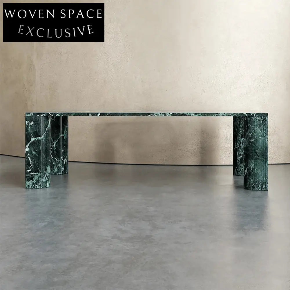 Elegant Rectangle Marble Dining Table for Modern Homes