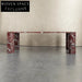 Elegant Rectangle Marble Dining Table for Modern Homes