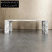 Elegant Rectangle Marble Dining Table for Modern Homes
