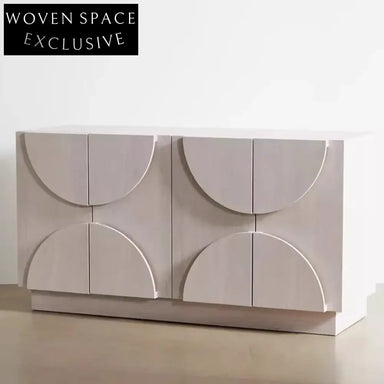 Elegant Rectangle Solid Ash Wood Luxury Entryway Floor Cabinet