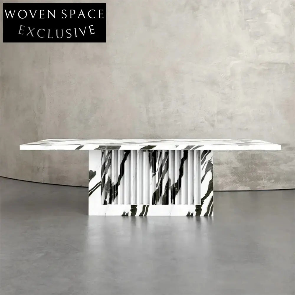 Elegant Rectangular Marble Dining Table – Modern Luxury Home Centerpiece