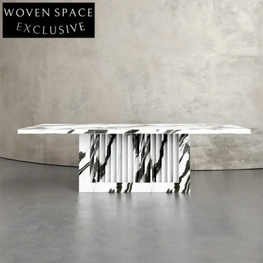 Elegant Rectangular Marble Dining Table – Modern Luxury Home Centerpiece
